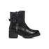 Stivaletti neri con colletto imbottito e fibbia in metallo 10 Baci, Scarpe Bambini, SKU k275000014, Immagine 0